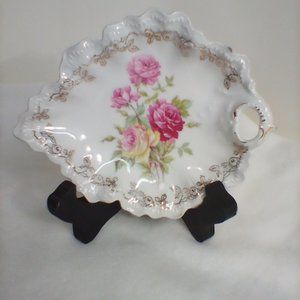 Welmar Vintage Candy Dish Gold Edge